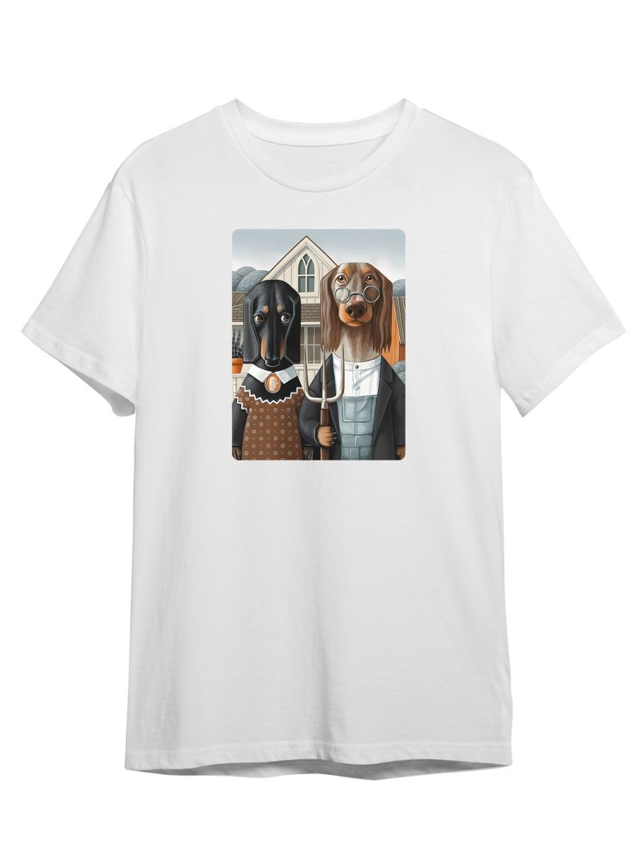 Футболка унисекс СувенирShop Художник/Грант Вуд/Американская готика белая XS (42-44), Белый, "Художник/Грант Вуд/Американская готика/Такса" 2
Футболка унисекс СувенирShop Художник/Грант Вуд/Американская готика белая XS (42-44), Белый, "Художник/Грант Вуд/Американская готика/Такса" 2
