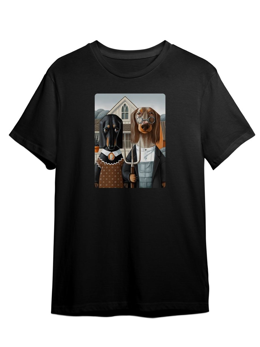 Футболка унисекс СувенирShop Грант Вуд/Американская готика/Такса 2 черная XL (50-52), Черный, "Художник/Грант Вуд/Американская готика/Такса" 2
Футболка унисекс СувенирShop Грант Вуд/Американская готика/Такса 2 черная XL (50-52), Черный, "Художник/Грант Вуд/Американская готика/Такса" 2