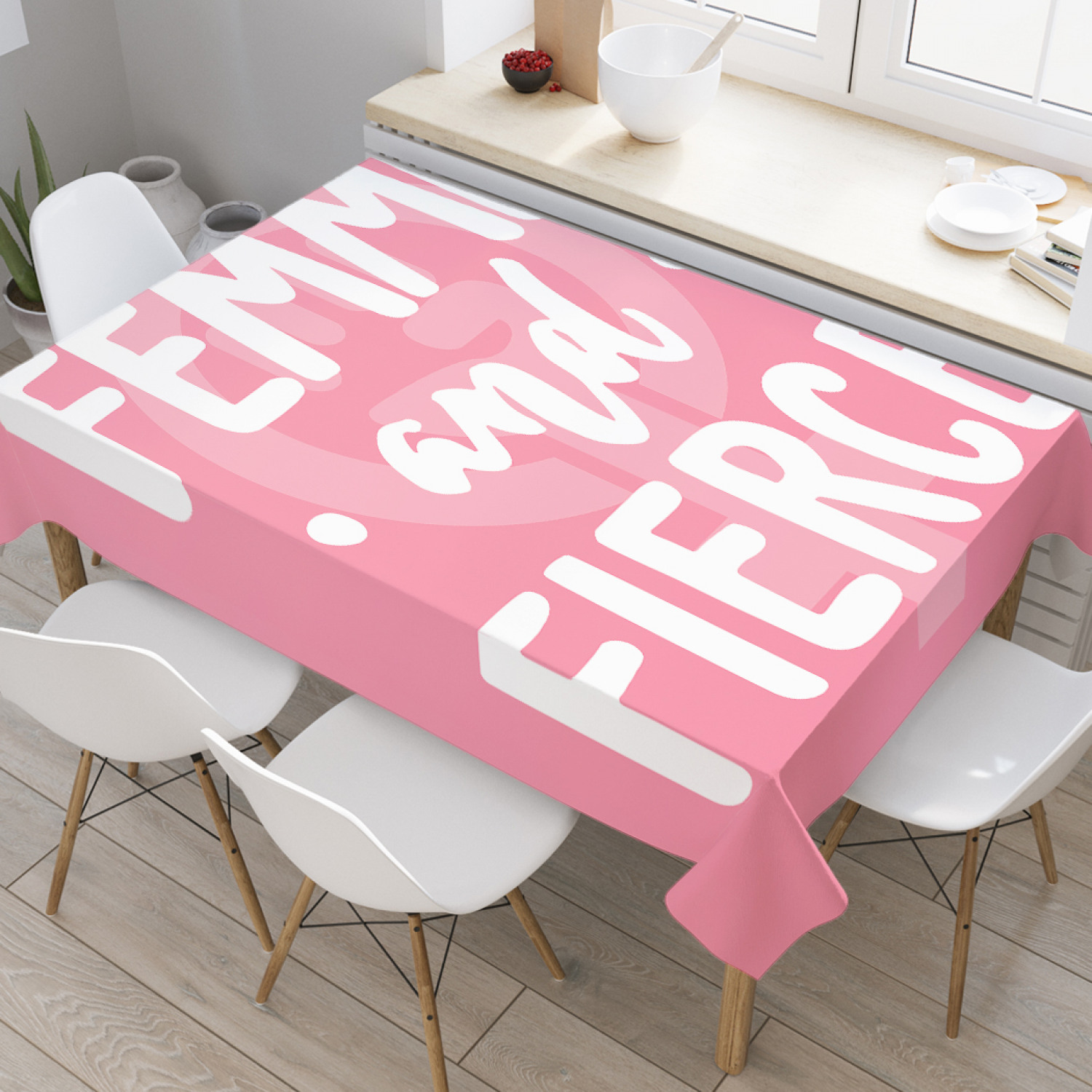 Скатерть прямоугольная JoyArty "Женская ярость" из оксфорда, 180x145 см, Розовый, Женская ярость 
Скатерть прямоугольная JoyArty "Женская ярость" из оксфорда, 180x145 см, Розовый, Женская ярость