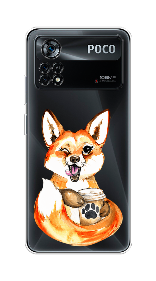 Чехол на Xiaomi Poco X4 Pro 5G "Подмигивающая лиса с кофе", Оранжевый;белый;коричневый, 313150-4
Чехол на Xiaomi Poco X4 Pro 5G "Подмигивающая лиса с кофе", Оранжевый;белый;коричневый, 313150-4