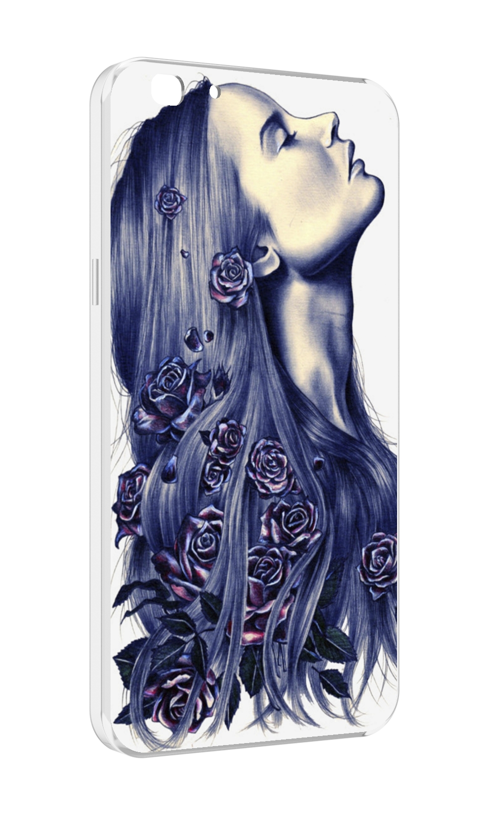 Чехол MyPads Девушка с розами женский для Oppo A77/F3 (2017 год), Прозрачный, Tocco 
Чехол MyPads Девушка с розами женский для Oppo A77/F3 (2017 год), Прозрачный, Tocco