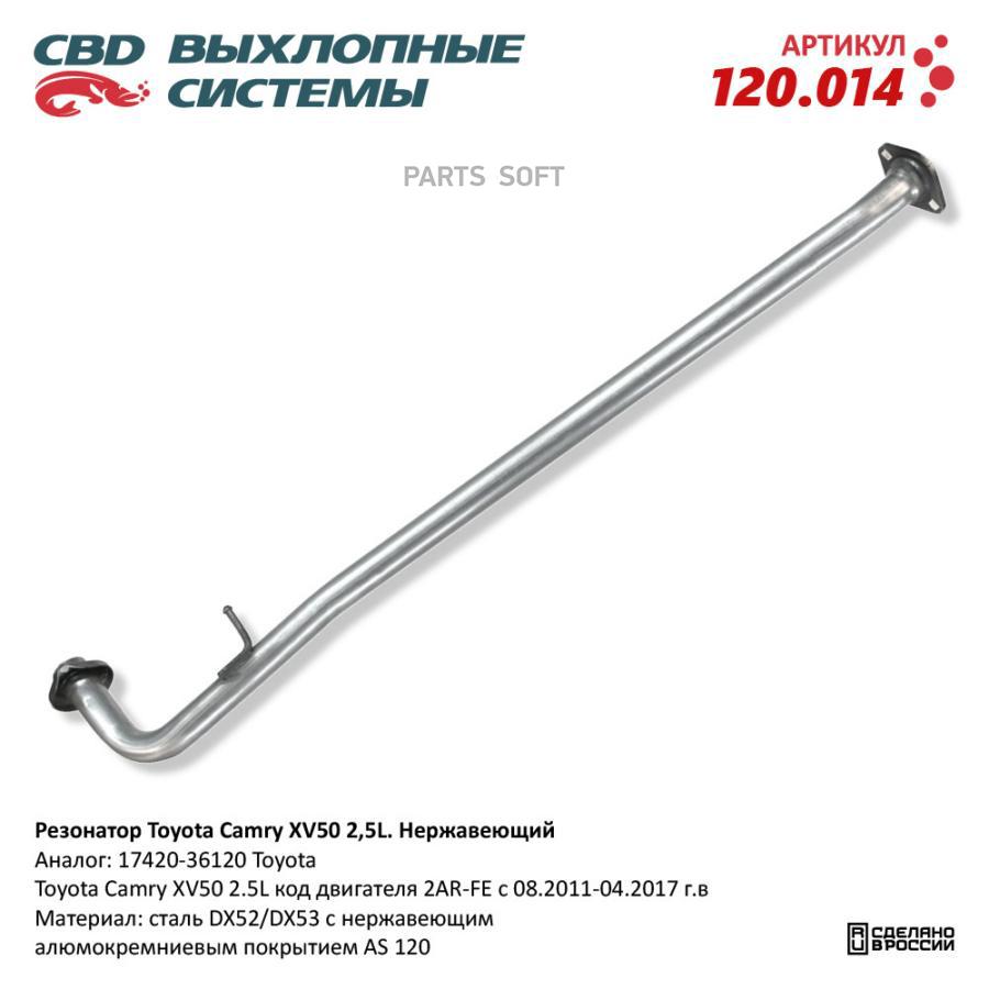 CBD Резонатор Toyota Camry XV50 2,5L. Нержавеющий. CBD120.014 ВЕС CBD CBD120.014
CBD Резонатор Toyota Camry XV50 2,5L. Нержавеющий. CBD120.014 ВЕС CBD CBD120.014