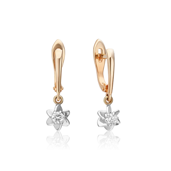Серьги из белого, красного золота с бриллиантом PLATINA jewelry 02-0934-00-101-1111-30, 02-0934-00-101-1111-30
Серьги из белого, красного золота с бриллиантом PLATINA jewelry 02-0934-00-101-1111-30, 02-0934-00-101-1111-30