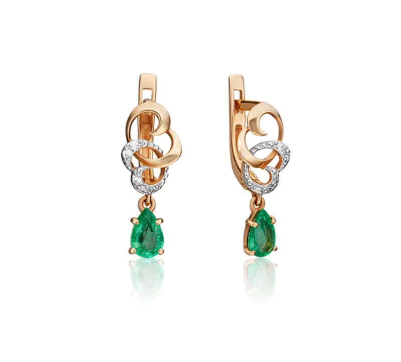 Серьги подвески из красного золота с бриллиантом PLATINA jewelry 02-0891-00-106-1110-30, 02-0891-00-106-1110-30
Серьги подвески из красного золота с бриллиантом PLATINA jewelry 02-0891-00-106-1110-30, 02-0891-00-106-1110-30