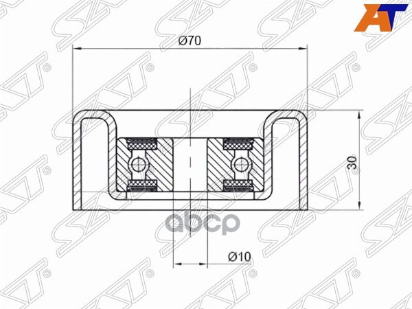 SAT Обводной ролик приводного ремня CITROEN C4/MMC ASX/LANCER/OUTLANDER (02.2012-) 1,8/2,0, ST1341A051
SAT Обводной ролик приводного ремня CITROEN C4/MMC ASX/LANCER/OUTLANDER (02.2012-) 1,8/2,0, ST1341A051