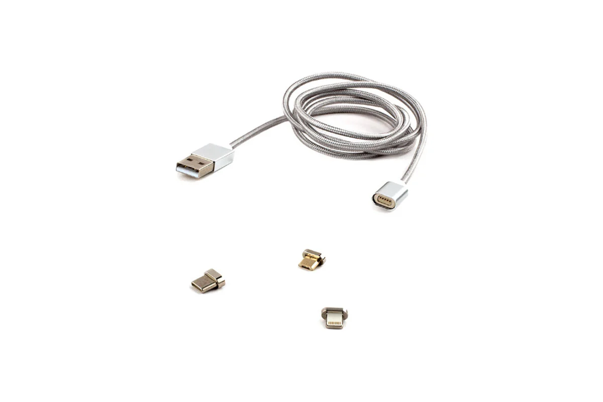 Кабель Cablexpert USB Type-A - USB Type-C/microUSB/lightning вилка-розетка 1м серебристый, CC-USB2-AMLM31-1M
Кабель Cablexpert USB Type-A - USB Type-C/microUSB/lightning вилка-розетка 1м серебристый, CC-USB2-AMLM31-1M