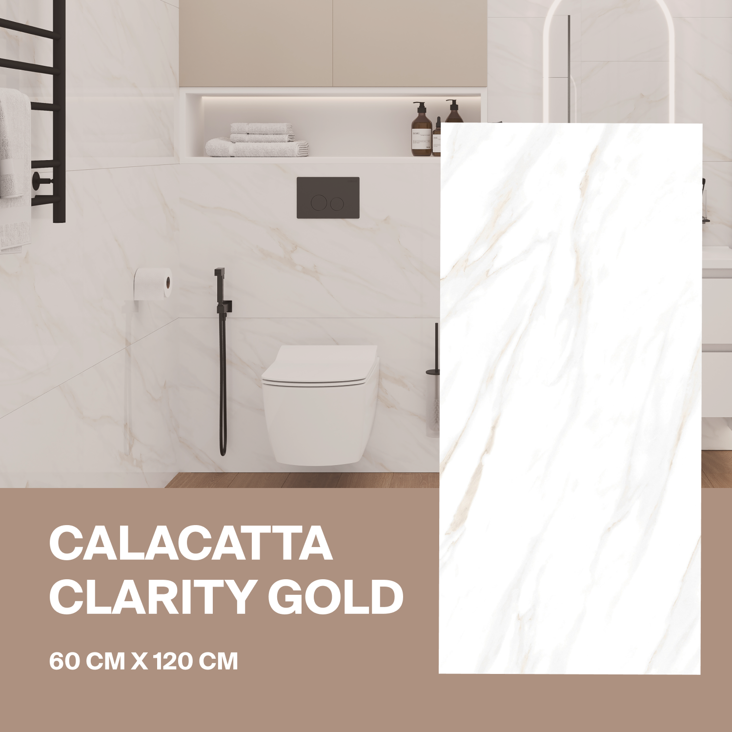 Керамогранит Ceradim Calacatta Clarity Gold белый 60х120 Полированный 1.44 м2 (2 шт/уп), Calacatta Clarity Gold
Керамогранит Ceradim Calacatta Clarity Gold белый 60х120 Полированный 1.44 м2 (2 шт/уп), Calacatta Clarity Gold