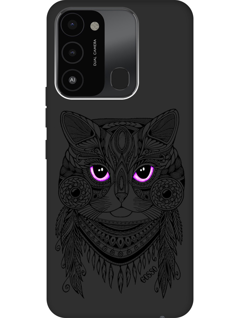 Матовый Soft Touch силиконовый чехол на Tecno Spark 8C "Grand Cat" черный, Черный;розовый, 20001473
Матовый Soft Touch силиконовый чехол на Tecno Spark 8C "Grand Cat" черный, Черный;розовый, 20001473