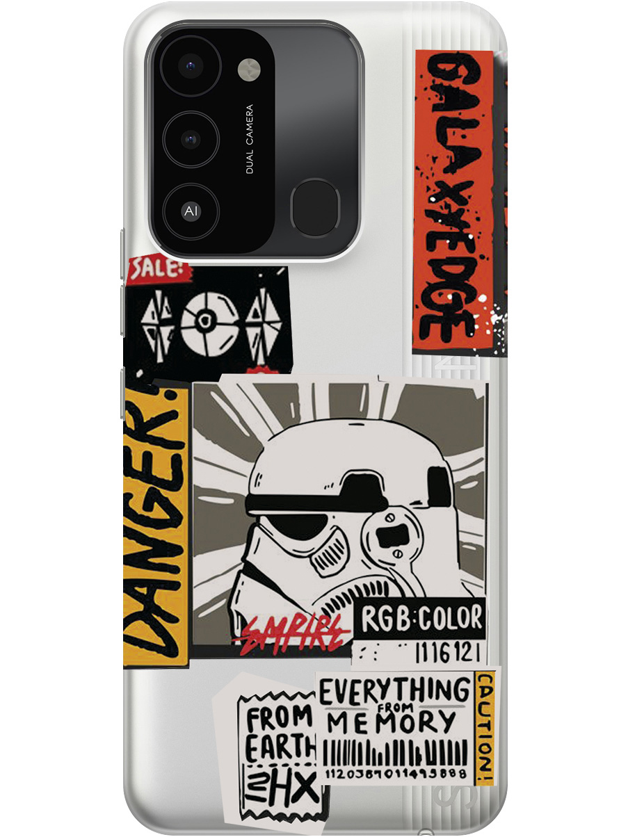 Силиконовый чехол на Tecno Spark 8C "Stormtrooper Stickers", Прозрачный;белый;желтый, 20001472
Силиконовый чехол на Tecno Spark 8C "Stormtrooper Stickers", Прозрачный;белый;желтый, 20001472