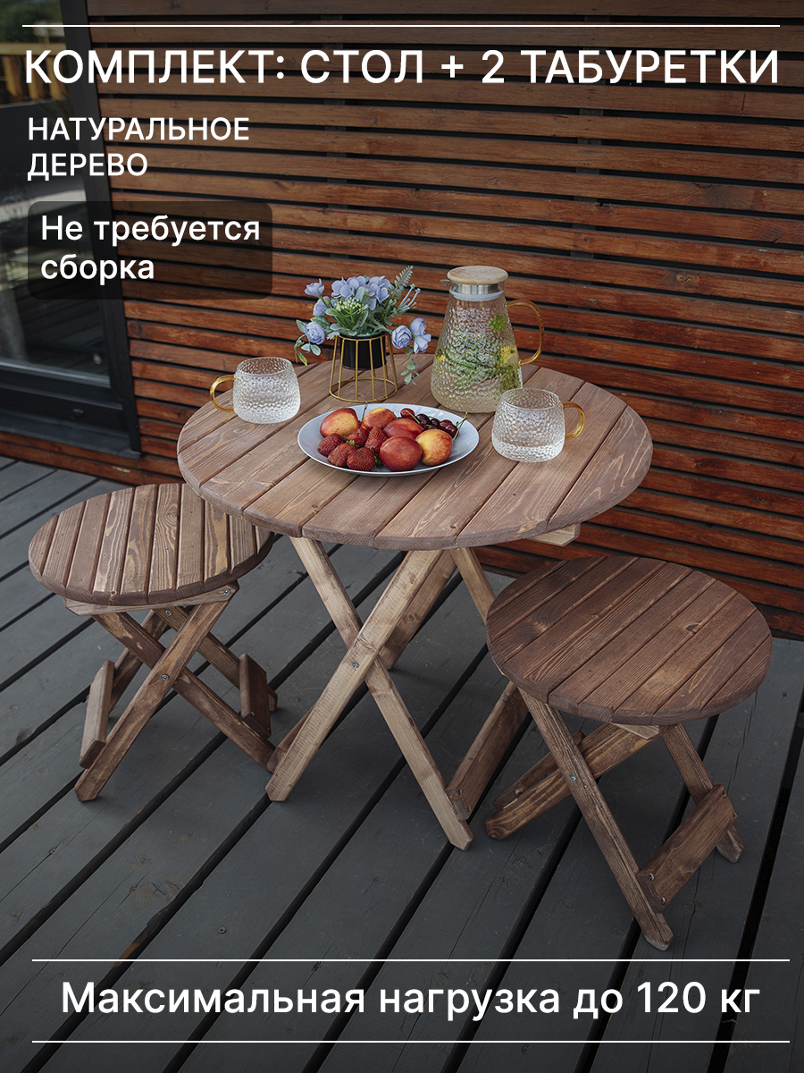 Комплект деревянный стол и табуретки для бани и дачи SOGO SKLSTOLMALKRYGTABKRYG2-RED, Красный, комплект с маленьким круглым столом
Комплект деревянный стол и табуретки для бани и дачи SOGO SKLSTOLMALKRYGTABKRYG2-RED, Красный, комплект с маленьким круглым столом
