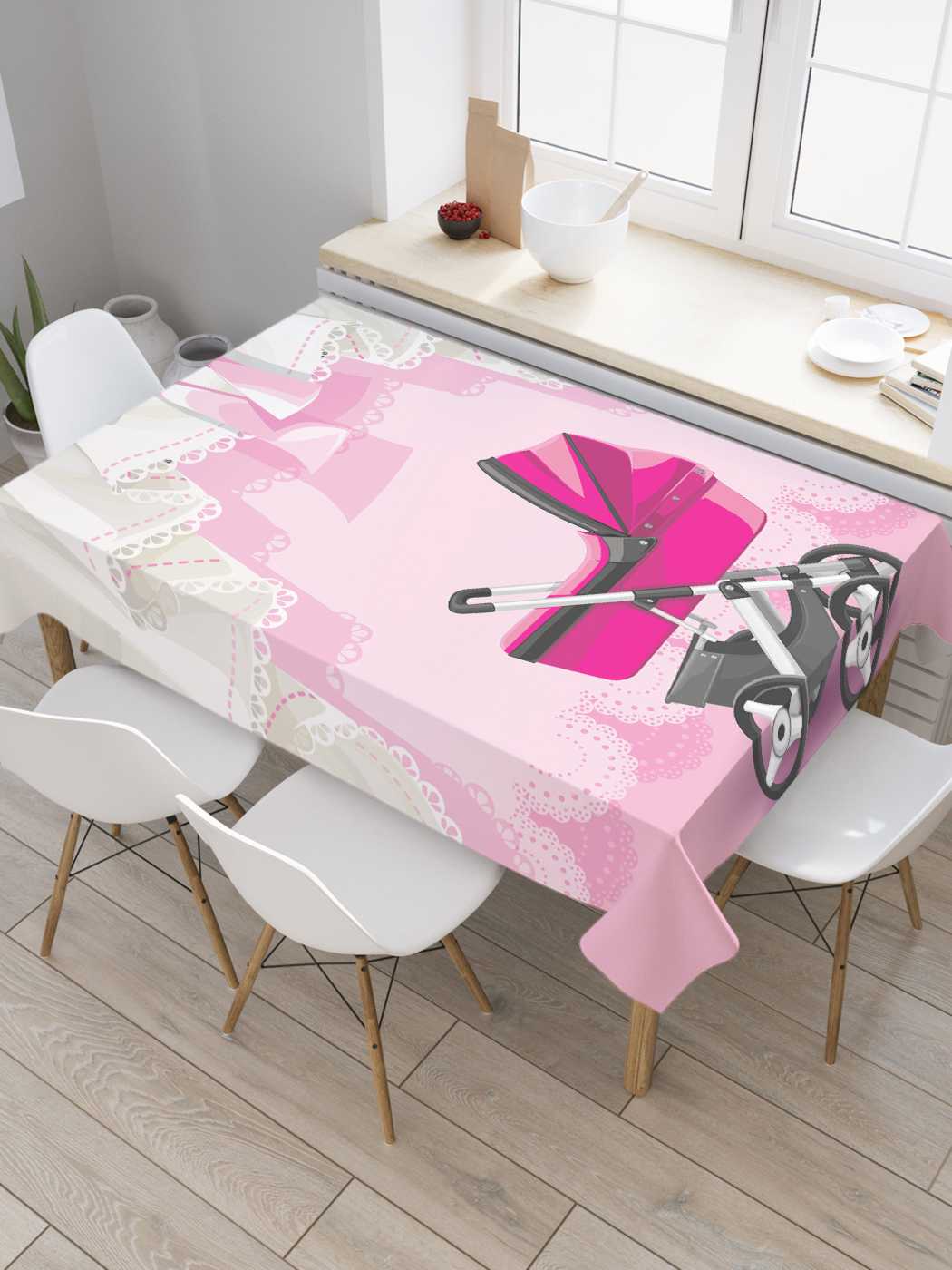 Скатерть прямоугольная JoyArty "Коляска в голубых оборках" из оксфорда, 180x145 см, Розовый, Коляска в голубых оборках
Скатерть прямоугольная JoyArty "Коляска в голубых оборках" из оксфорда, 180x145 см, Розовый, Коляска в голубых оборках
