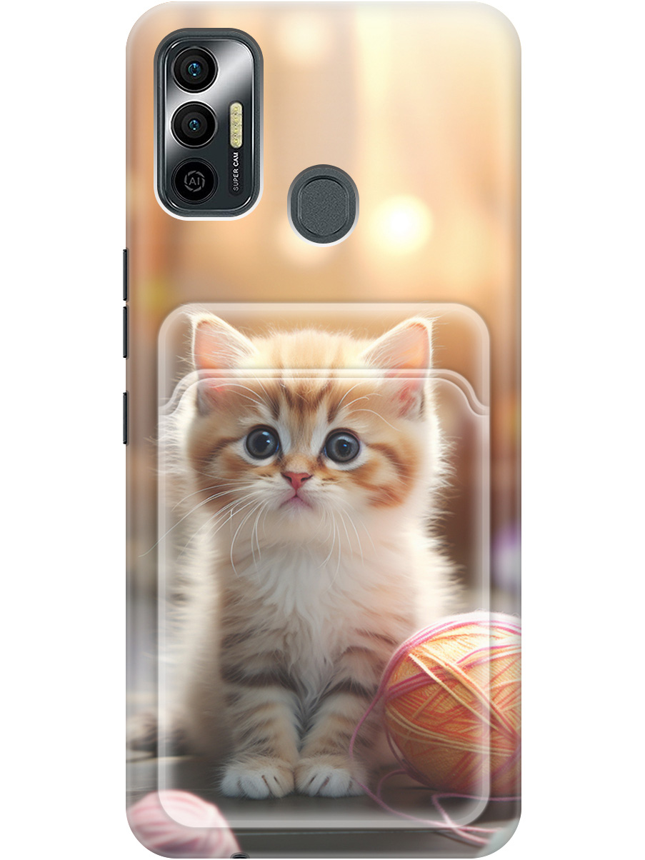 Силиконовый чехол на Tecno Spark 7 с рисунком "Котик и нитки", Белый;желтый;розовый, 20012060
Силиконовый чехол на Tecno Spark 7 с рисунком "Котик и нитки", Белый;желтый;розовый, 20012060