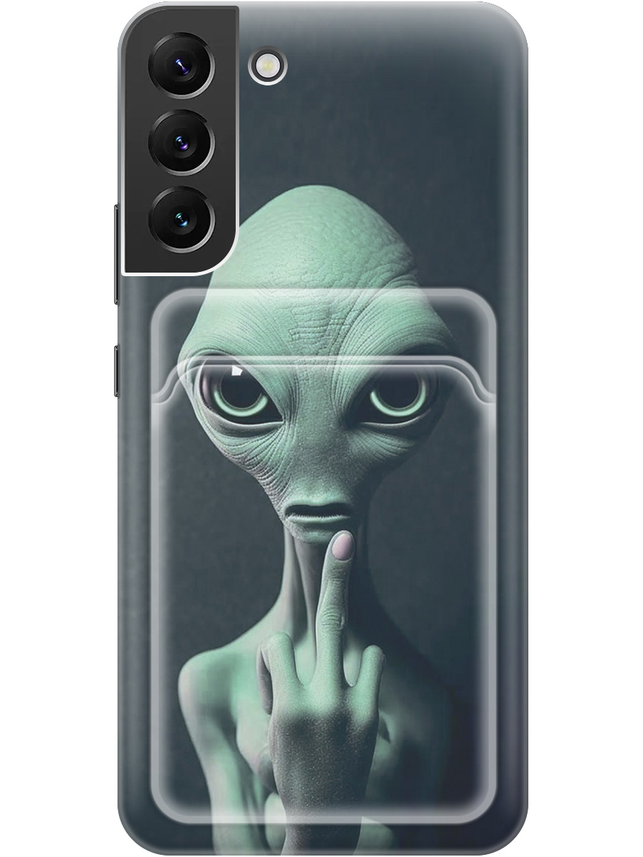 Силиконовый чехол на Samsung Galaxy S22+ с рисунком "Инопланетянин", Зеленый;синий;черный, 20012057
Силиконовый чехол на Samsung Galaxy S22+ с рисунком "Инопланетянин", Зеленый;синий;черный, 20012057