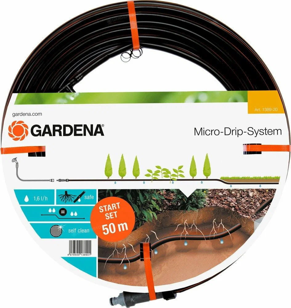 Шланг для полива Gardena 01389-20, 20 м, зеленый, изготовлен из прочного материала, Черный
Шланг для полива Gardena 01389-20, 20 м, зеленый, изготовлен из прочного материала, Черный