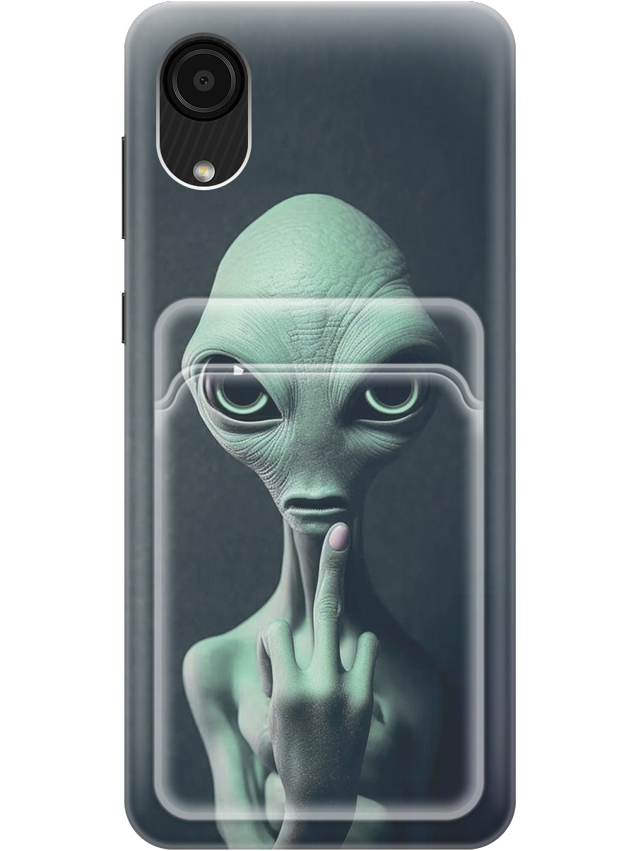 Силиконовый чехол на Samsung Galaxy A03 Core с рисунком "Инопланетянин", Зеленый;синий;черный, 20012042
Силиконовый чехол на Samsung Galaxy A03 Core с рисунком "Инопланетянин", Зеленый;синий;черный, 20012042