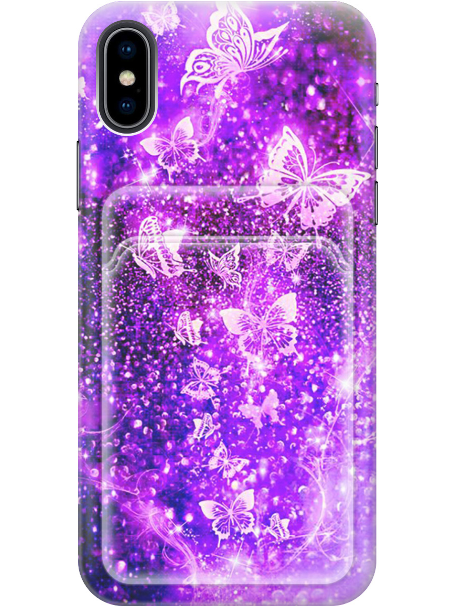 Силиконовый чехол на Apple iPhone Xs / X с рисунком "Фиолетовые бабочки", Фиолетовый;черный, 20012027
Силиконовый чехол на Apple iPhone Xs / X с рисунком "Фиолетовые бабочки", Фиолетовый;черный, 20012027