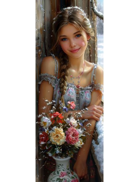 Алмазная мозаика на подрамнике Девушка с цветами, 50x17 см, 49 цветов, 86901, ПНА-064
Алмазная мозаика на подрамнике Девушка с цветами, 50x17 см, 49 цветов, 86901, ПНА-064