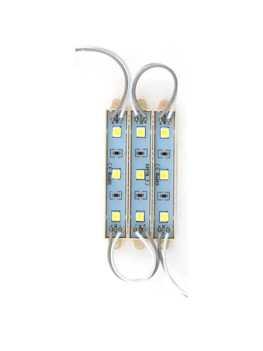 Светодиодный модуль SMD 5054, 3 LED, 12 В, 0.72 Вт, IP67, холодный белый (12000 К), 20 шт., MOD-SMD5054-3LED-0,72W-12V-IP67
Светодиодный модуль SMD 5054, 3 LED, 12 В, 0.72 Вт, IP67, холодный белый (12000 К), 20 шт., MOD-SMD5054-3LED-0,72W-12V-IP67