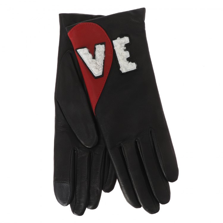 фото Перчатки женские agnelle love/a черные 6.5