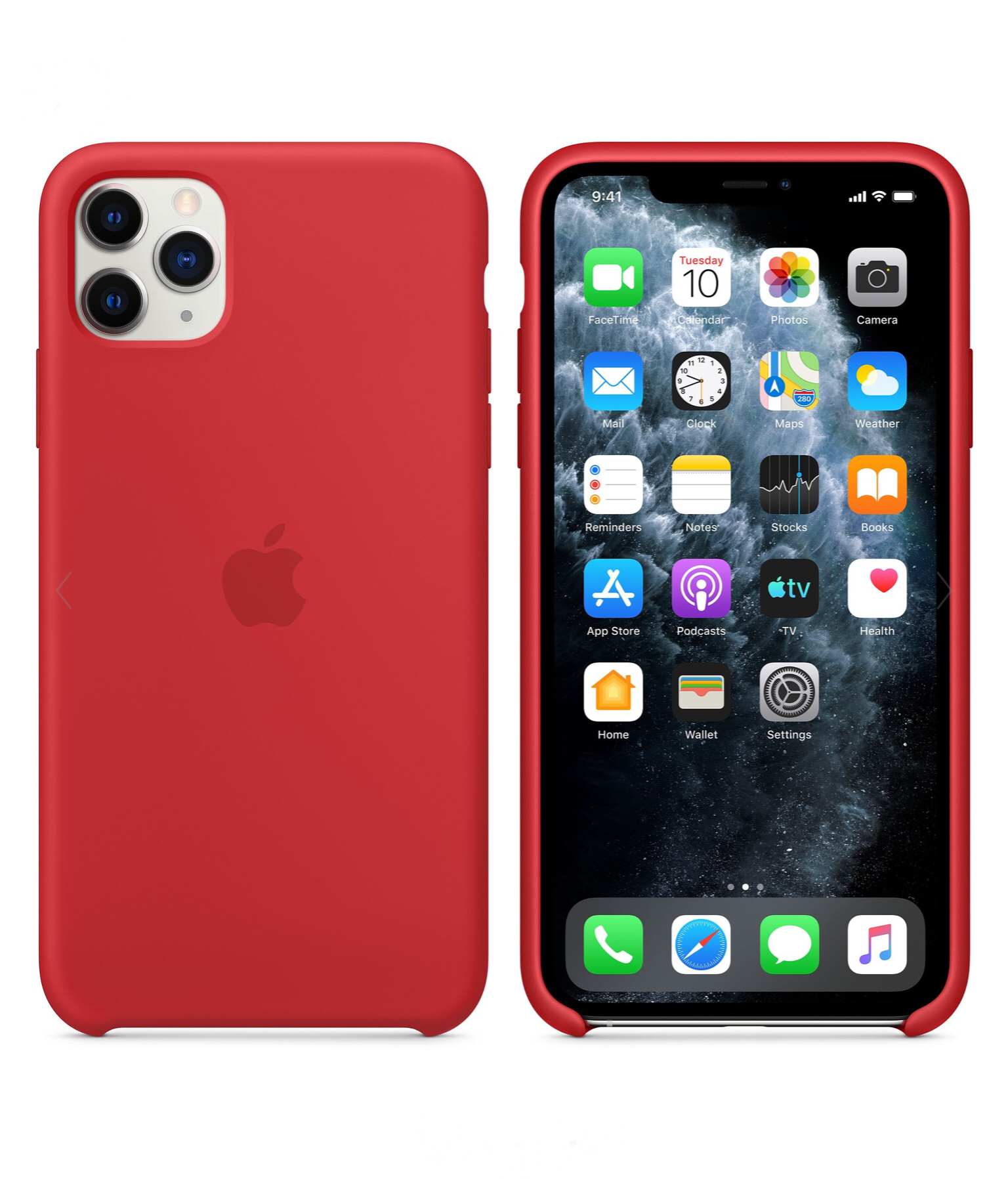фото Чехол silicone case для apple iphone 11 pro max product red (mwy2zfe/a)