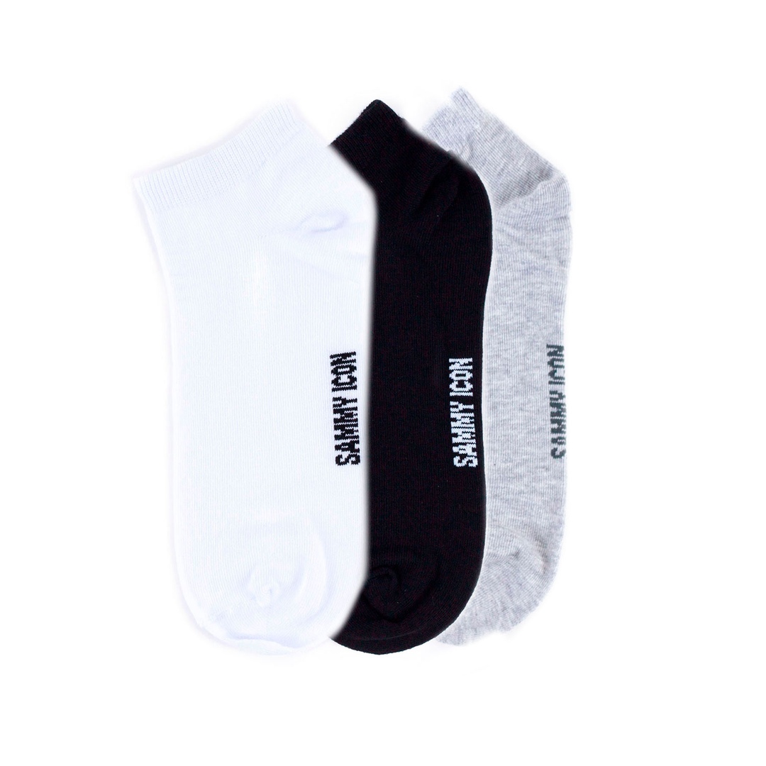 Комплект однотонных носков Sammy Icon Ankle Solid - 3 Pair Set - White/Black/Grey, Ankle Solid - 3 Pair Set - White/Black/Grey
Комплект однотонных носков Sammy Icon Ankle Solid - 3 Pair Set - White/Black/Grey, Ankle Solid - 3 Pair Set - White/Black/Grey