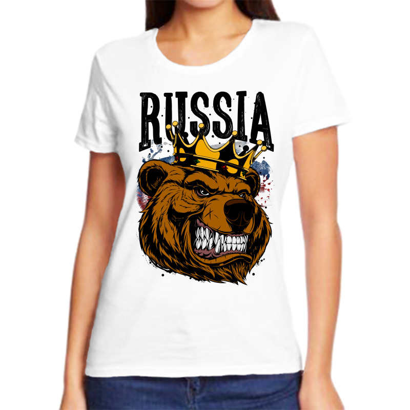 Футболка женская белая 64 р-р с надписью Россия Russia с медведем, Белый, fzh_Bez_imeni-1
Футболка женская белая 64 р-р с надписью Россия Russia с медведем, Белый, fzh_Bez_imeni-1