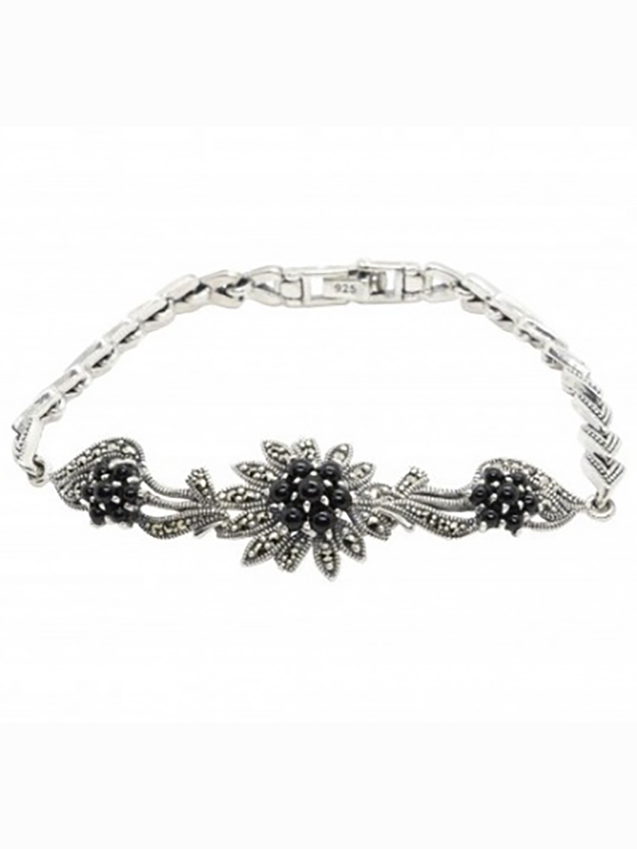 Браслет с марказитами и ониксами из серебра 19,5 см Марказит BR0525-12460, BR0525-12460
Браслет с марказитами и ониксами из серебра 19,5 см Марказит BR0525-12460, BR0525-12460