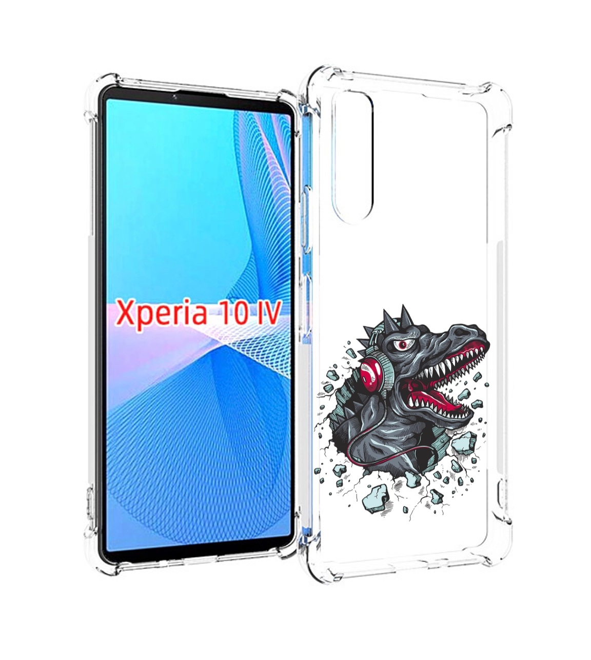 Чехол MyPads Нарисованный динозавр в наушниках для Sony Xperia 10 IV (10-4), Прозрачный, Tocco
Чехол MyPads Нарисованный динозавр в наушниках для Sony Xperia 10 IV (10-4), Прозрачный, Tocco