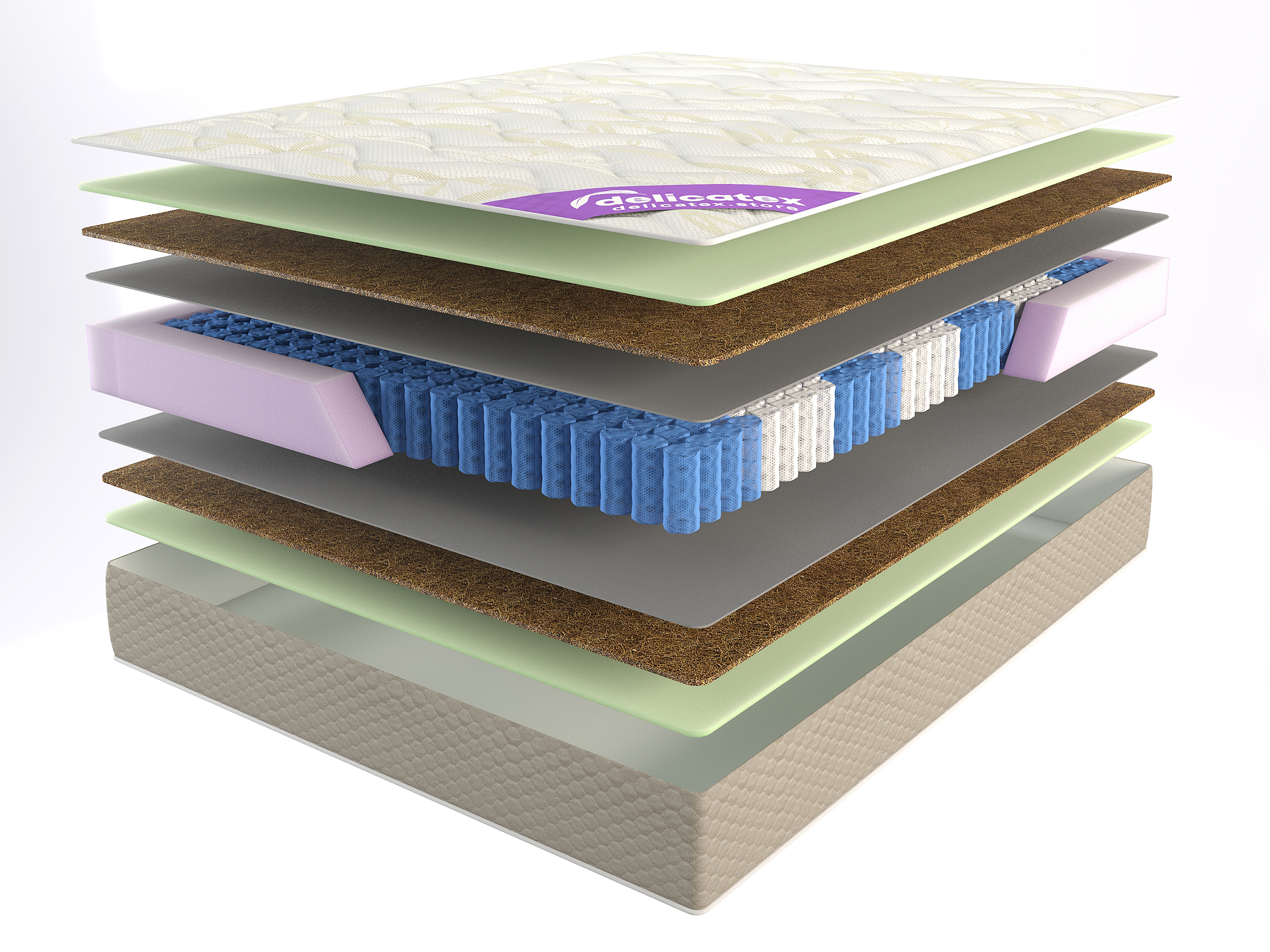 Матрас на независимых пружинах Delicatex Optima Cocos multi 120x200x20 см, Белый, OptimaCocosmulti
Матрас на независимых пружинах Delicatex Optima Cocos multi 120x200x20 см, Белый, OptimaCocosmulti