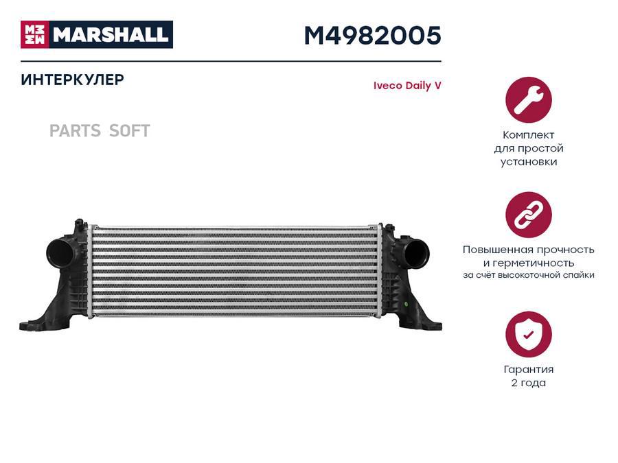 Интеркулер MARSHALL M4982005 Iveco: Daily V; кросс-номер Nissens 96246; OEM 5801526777
Интеркулер MARSHALL M4982005 Iveco: Daily V; кросс-номер Nissens 96246; OEM 5801526777