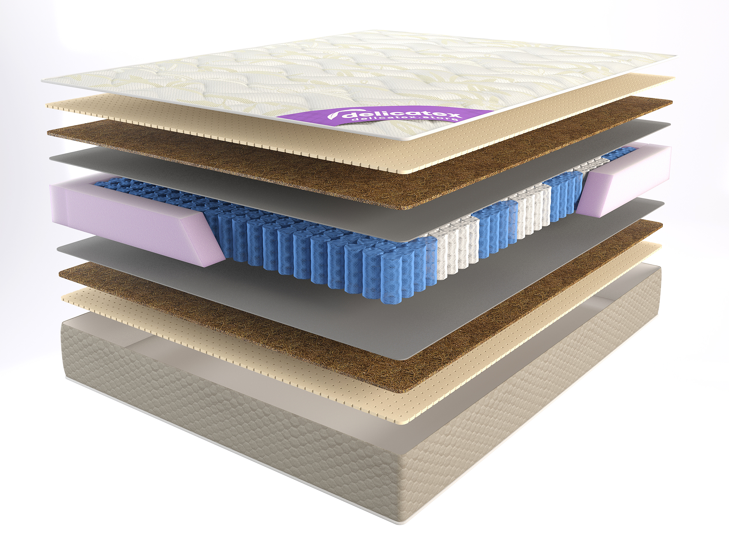 Матрас на независимых пружинах Delicatex Innova Cocos multi 180x200x20 см, Белый, InnovaCocosmulti
Матрас на независимых пружинах Delicatex Innova Cocos multi 180x200x20 см, Белый, InnovaCocosmulti