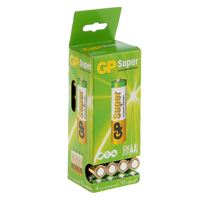 Батарейка алкалиновая GP Super, AA, LR6-40BOX, 1.5В, набор, 40 шт., Super, AA, LR6-40BOX, 1.5В, набор, 40 шт.
Батарейка алкалиновая GP Super, AA, LR6-40BOX, 1.5В, набор, 40 шт., Super, AA, LR6-40BOX, 1.5В, набор, 40 шт.