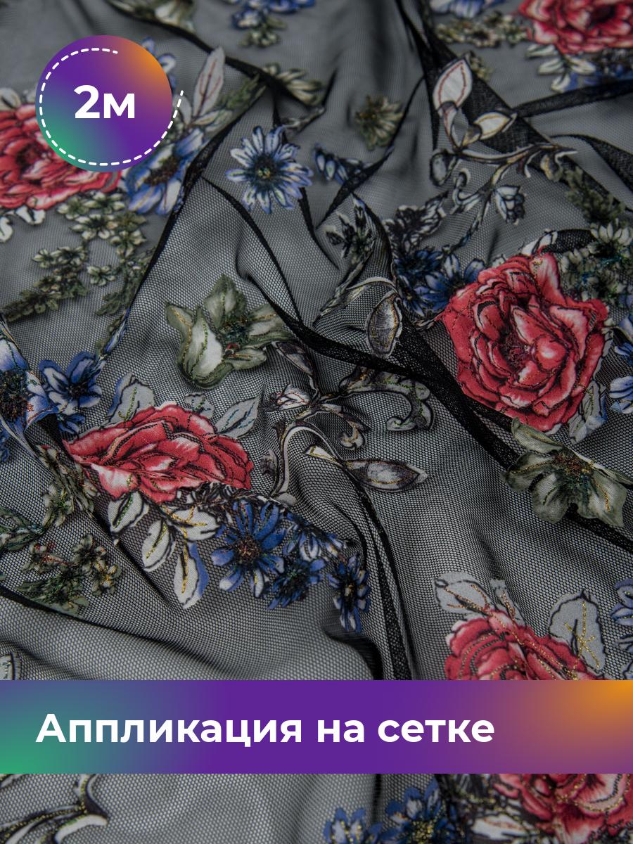 Ткань Аппликация на сетке Селена Shilla, отрез 2 м * 128 см, мультиколор, Черный, 17454730
Ткань Аппликация на сетке Селена Shilla, отрез 2 м * 128 см, мультиколор, Черный, 17454730