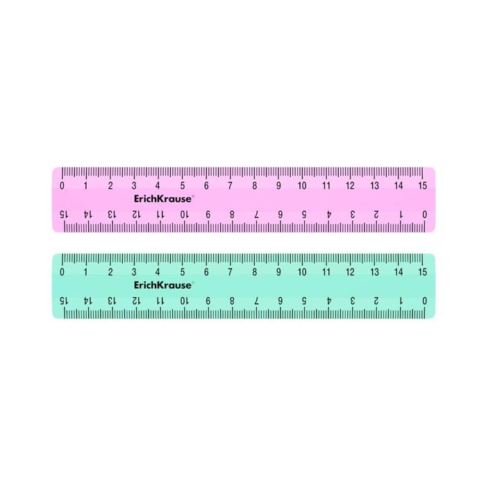 Линейка 15 см ErichKrause Pastel Mint, в коробке-дисплее, микс из 2-х цветов, Разноцветный
Линейка 15 см ErichKrause Pastel Mint, в коробке-дисплее, микс из 2-х цветов, Разноцветный