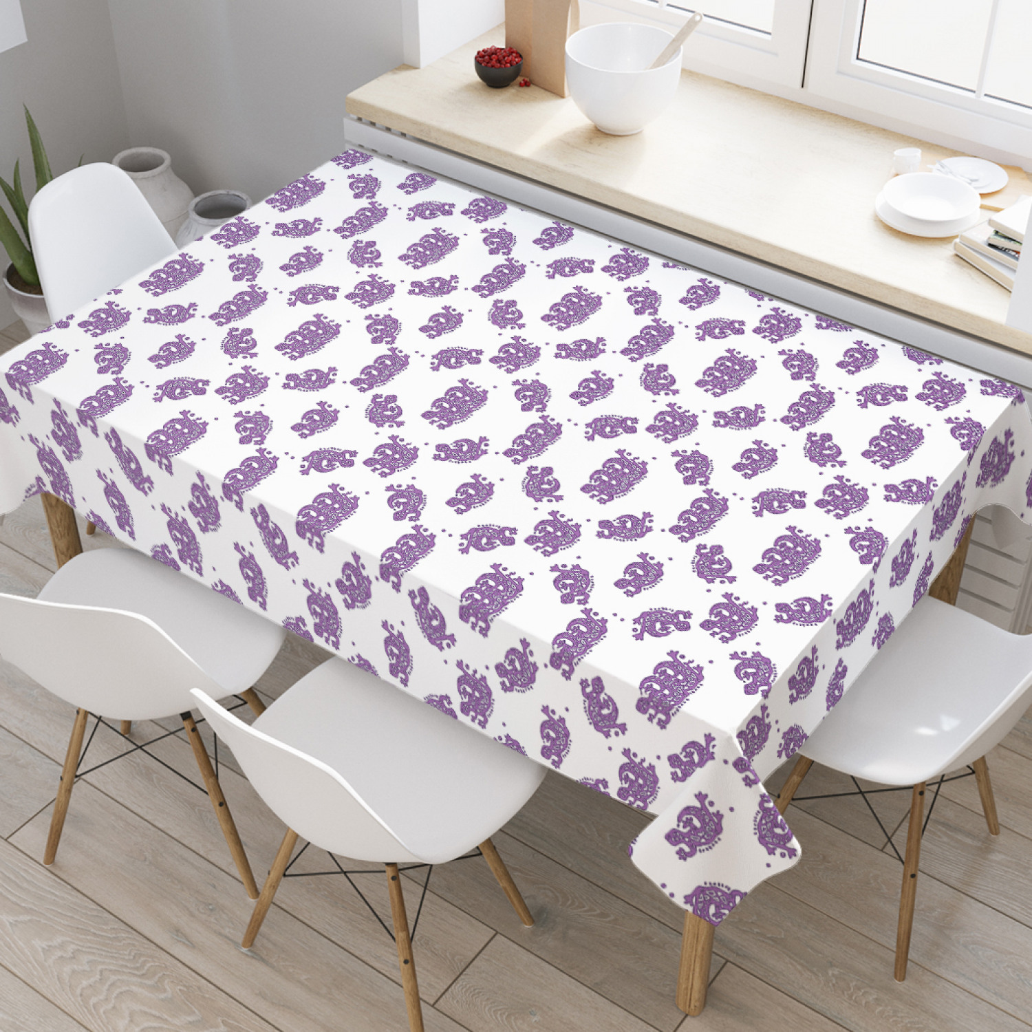 Скатерть прямоугольная JoyArty "Узорные ящерицы" из оксфорда, 180x145 см, Фиолетовый, Узорные ящерицы
Скатерть прямоугольная JoyArty "Узорные ящерицы" из оксфорда, 180x145 см, Фиолетовый, Узорные ящерицы