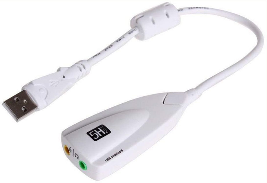 Звуковая карта GSMIN RT-72 RCA (F) - USB (M) White 
Звуковая карта GSMIN RT-72 RCA (F) - USB (M) White