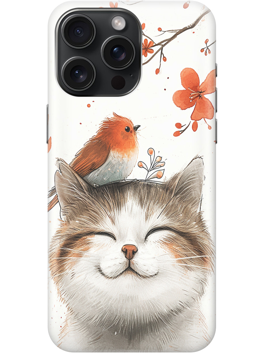 Силиконовый чехол на Apple iPhone 15 Pro Max с принтом "Довольный котик и птичка", Прозрачный;белый;красный, 775148111
Силиконовый чехол на Apple iPhone 15 Pro Max с принтом "Довольный котик и птичка", Прозрачный;белый;красный, 775148111