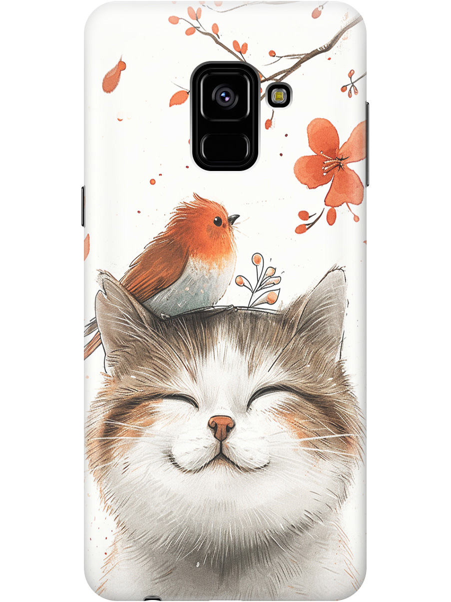 Силиконовый чехол на Samsung Galaxy A8 (2018) с принтом "Довольный котик и птичка", Прозрачный;белый;красный, 716847511
Силиконовый чехол на Samsung Galaxy A8 (2018) с принтом "Довольный котик и птичка", Прозрачный;белый;красный, 716847511