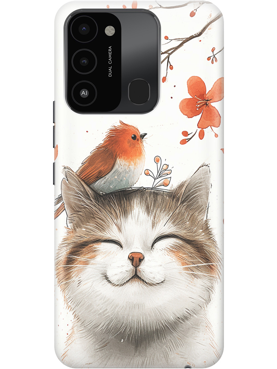 Силиконовый чехол на Tecno Spark 8C / Go 2022 с принтом "Довольный котик и птичка", Прозрачный;белый;красный, 778678011
Силиконовый чехол на Tecno Spark 8C / Go 2022 с принтом "Довольный котик и птичка", Прозрачный;белый;красный, 778678011