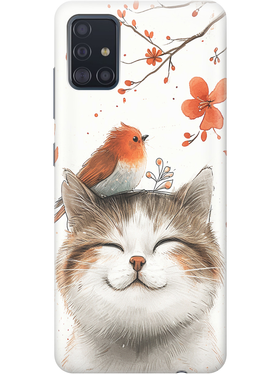 Силиконовый чехол на Samsung Galaxy A51 с принтом "Довольный котик и птичка", Прозрачный;белый;красный, 722409111
Силиконовый чехол на Samsung Galaxy A51 с принтом "Довольный котик и птичка", Прозрачный;белый;красный, 722409111