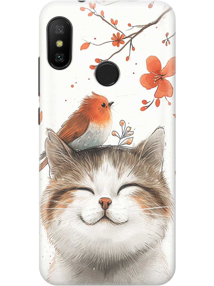 Силиконовый чехол на Xiaomi Mi A2 Lite / Redmi 6 Pro с принтом "Довольный котик и птичка", Прозрачный;белый;красный, 718586911
Силиконовый чехол на Xiaomi Mi A2 Lite / Redmi 6 Pro с принтом "Довольный котик и птичка", Прозрачный;белый;красный, 718586911