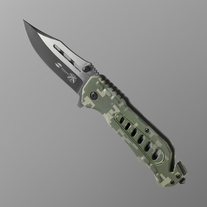 Нож складной Stinger с клипом, стропорезом, 9 см, лезвие - 3Cr13, рукоять - сталь, Зеленый, 9454769
Нож складной Stinger с клипом, стропорезом, 9 см, лезвие - 3Cr13, рукоять - сталь, Зеленый, 9454769