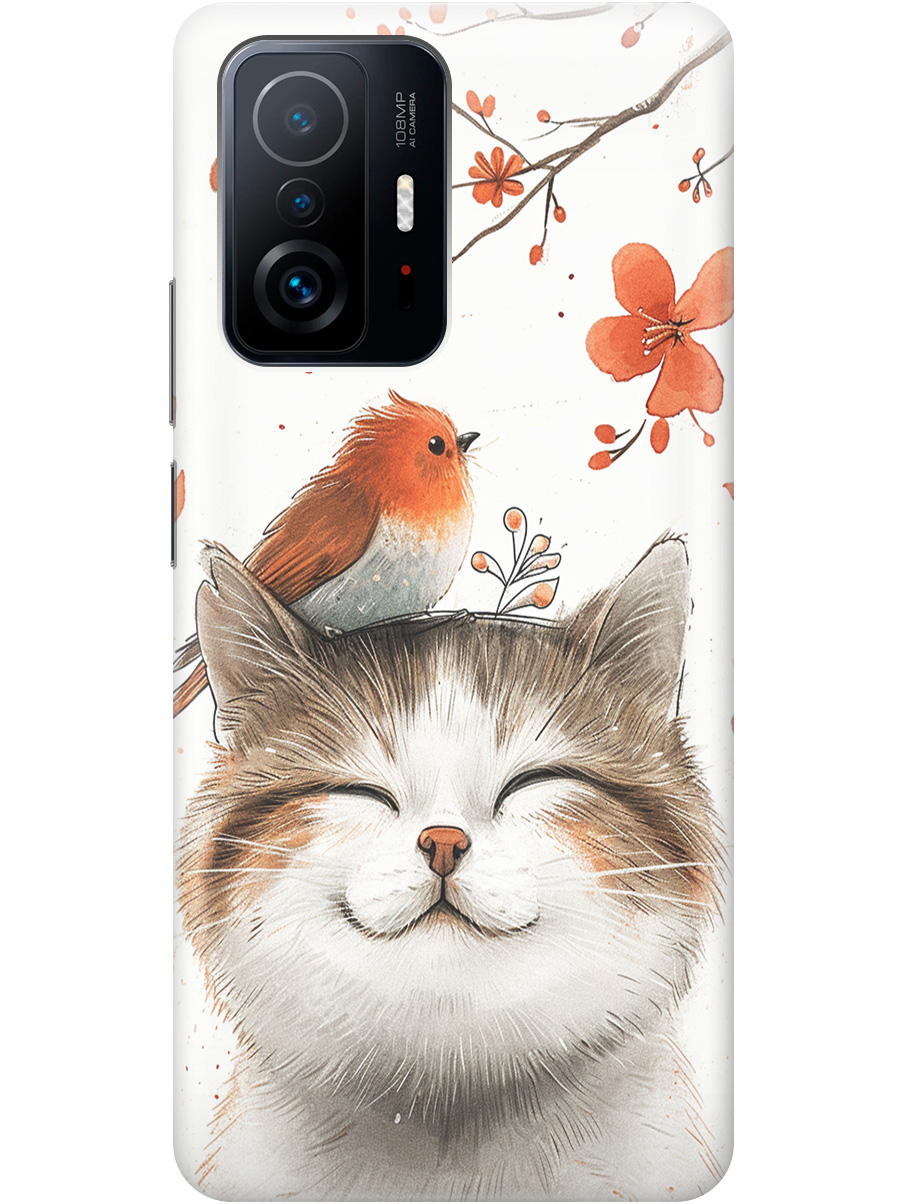 Силиконовый чехол на Xiaomi 11T / 11T Pro с принтом "Довольный котик и птичка", Прозрачный;белый;красный, 732395211
Силиконовый чехол на Xiaomi 11T / 11T Pro с принтом "Довольный котик и птичка", Прозрачный;белый;красный, 732395211