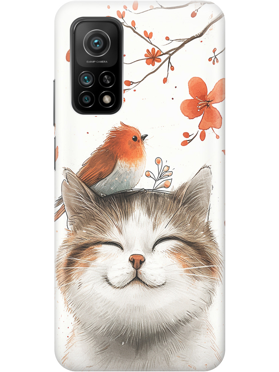 Силиконовый чехол на Xiaomi Mi 10T / 10T Pro с принтом "Довольный котик и птичка", Прозрачный;белый;красный, 724124311
Силиконовый чехол на Xiaomi Mi 10T / 10T Pro с принтом "Довольный котик и птичка", Прозрачный;белый;красный, 724124311