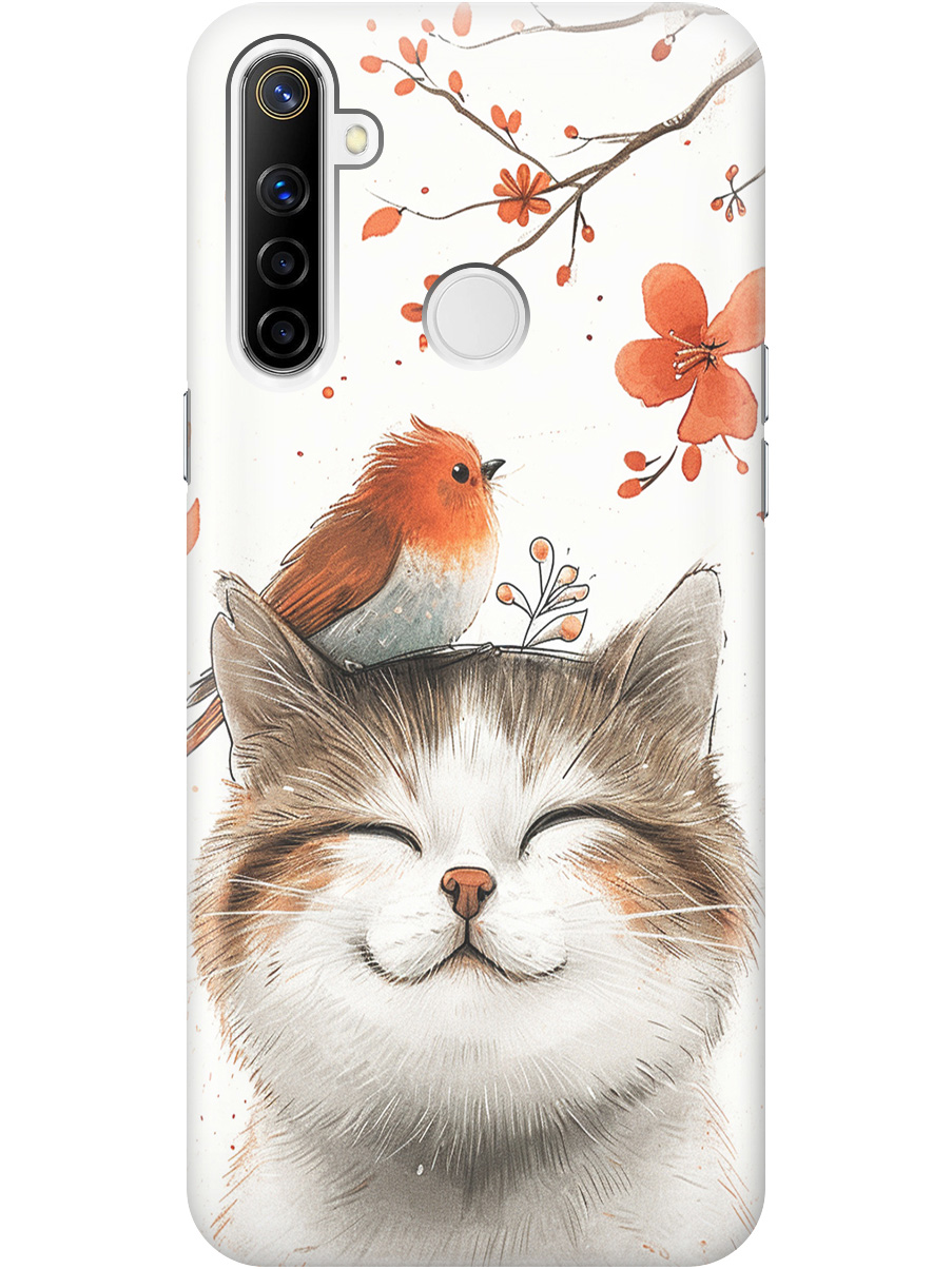 Силиконовый чехол на realme 5 / 6i / C3 с принтом "Довольный котик и птичка", 726149611
Силиконовый чехол на realme 5 / 6i / C3 с принтом "Довольный котик и птичка", 726149611