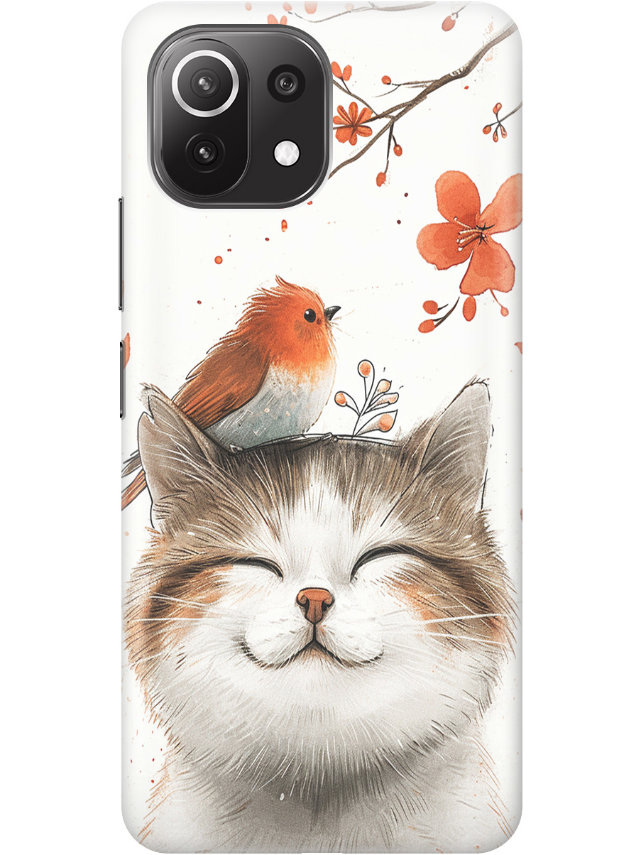 Силиконовый чехол на Xiaomi Mi 11 Lite / 11 Lite 5G с принтом "Довольный котик и птичка", Прозрачный;белый;красный, 725173311
Силиконовый чехол на Xiaomi Mi 11 Lite / 11 Lite 5G с принтом "Довольный котик и птичка", Прозрачный;белый;красный, 725173311