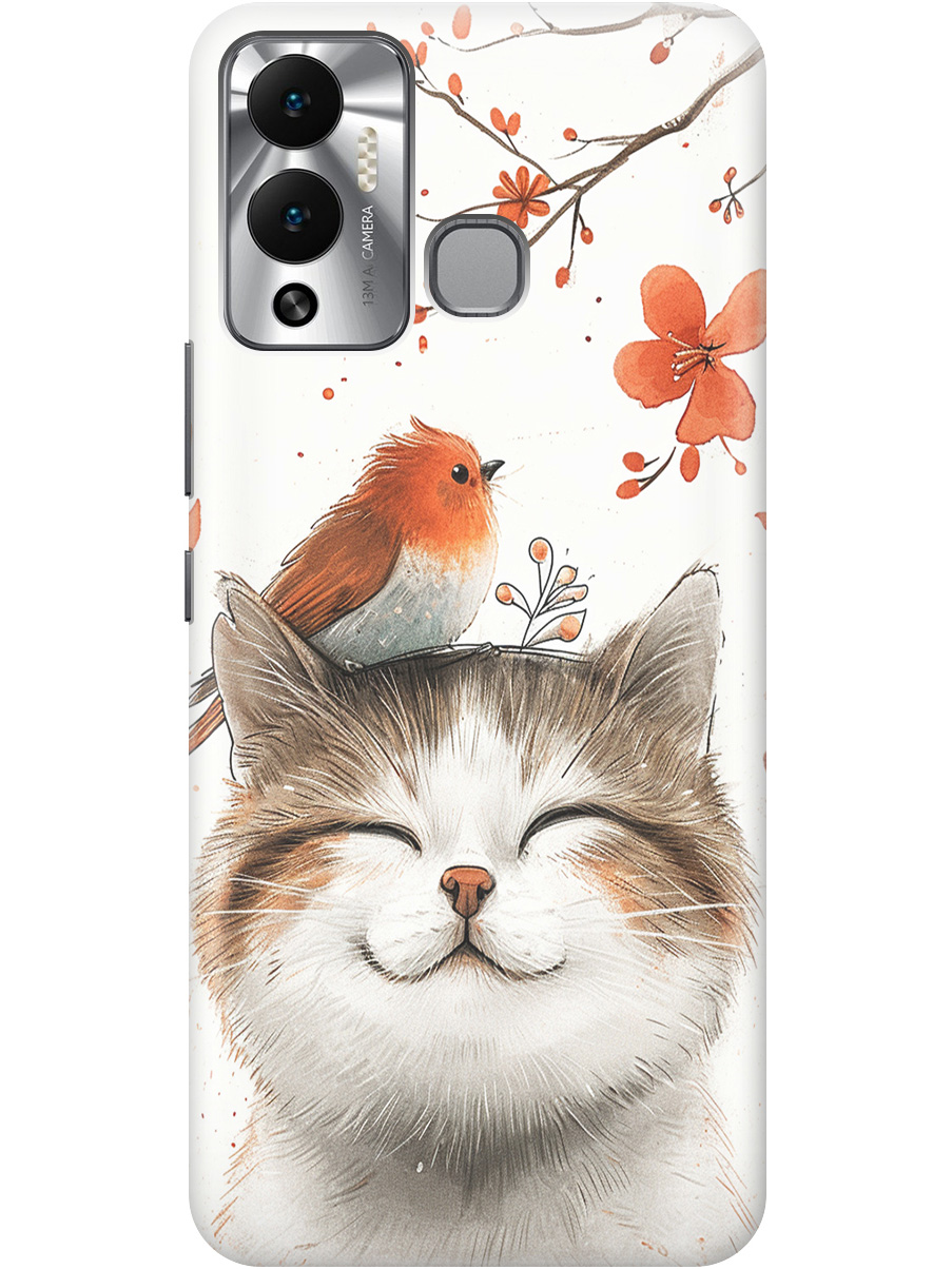 Силиконовый чехол на Infinix Hot 12 Play NFC с принтом "Довольный котик и птичка", Прозрачный;белый;красный, 743694411
Силиконовый чехол на Infinix Hot 12 Play NFC с принтом "Довольный котик и птичка", Прозрачный;белый;красный, 743694411