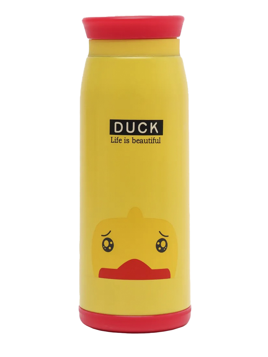 фото Термокружка duck350 мл детская вакуумная из нержавеющей стали желто-красная urm