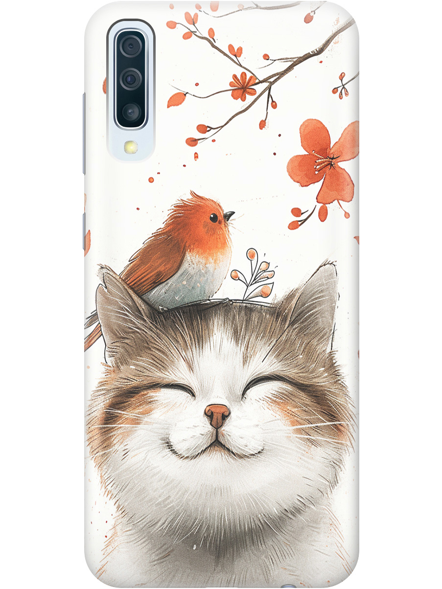 Силиконовый чехол на Samsung Galaxy A50 / A50s / A30s с принтом "Довольный котик и птичка", Прозрачный;белый;красный, 720772211
Силиконовый чехол на Samsung Galaxy A50 / A50s / A30s с принтом "Довольный котик и птичка", Прозрачный;белый;красный, 720772211