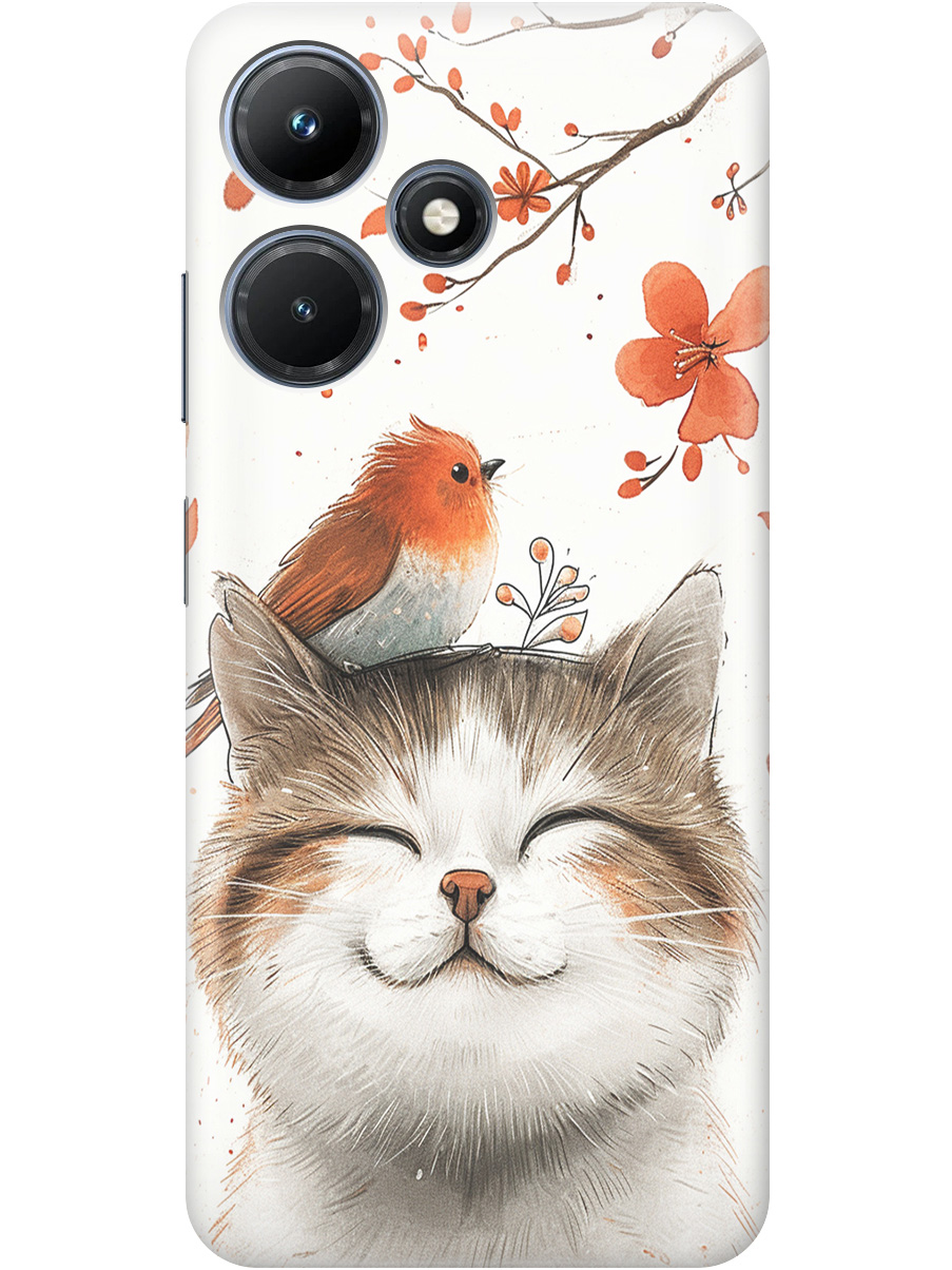 Силиконовый чехол на Infinix Hot 30i с принтом "Довольный котик и птичка", Прозрачный;белый;красный, 769389311
Силиконовый чехол на Infinix Hot 30i с принтом "Довольный котик и птичка", Прозрачный;белый;красный, 769389311